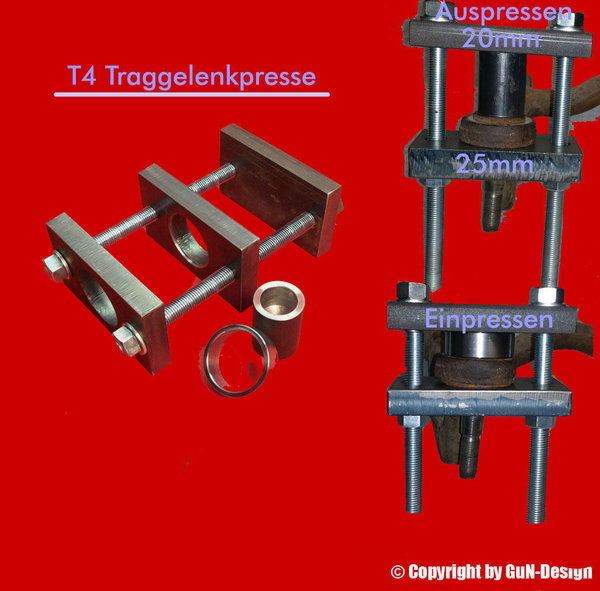 T4 Presse Spezialwerkzeug Ausziehwerkzeug einpressen auspressen VW Bus Werkzeug